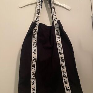Aritzia Black Cotton Tote Bag